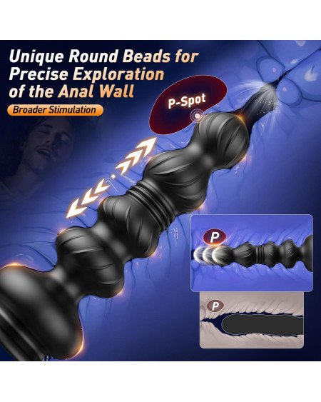 Plug Anal con Vibrador de Próstata y App 🔥 Juguete Sexual Adulto