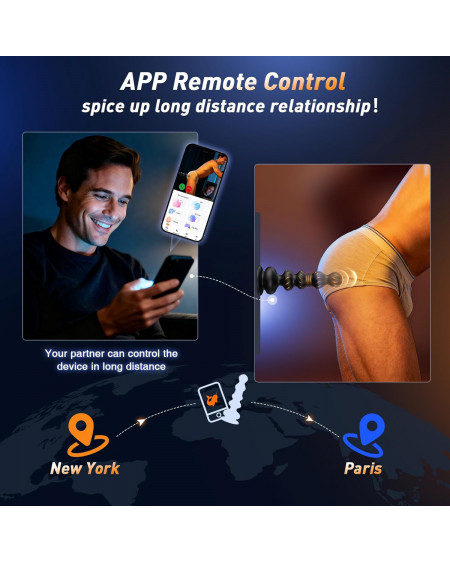 Plug Anal con Vibrador de Próstata y App 🔥 Juguete Sexual Adulto
