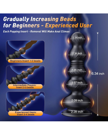 Plug Anal con Vibrador de Próstata y App 🔥 Juguete Sexual Adulto