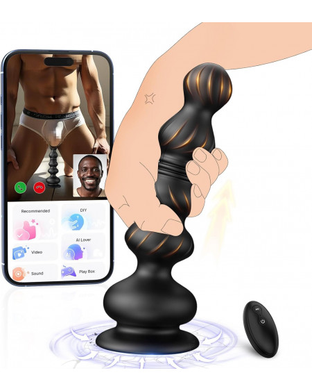 Plug Anal con Vibrador de Próstata y App 🔥 Juguete Sexual Adulto