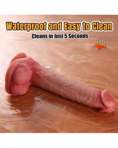 🍆 Dildo Realista 26cm con Ventosa ¡Envío Discreto México!