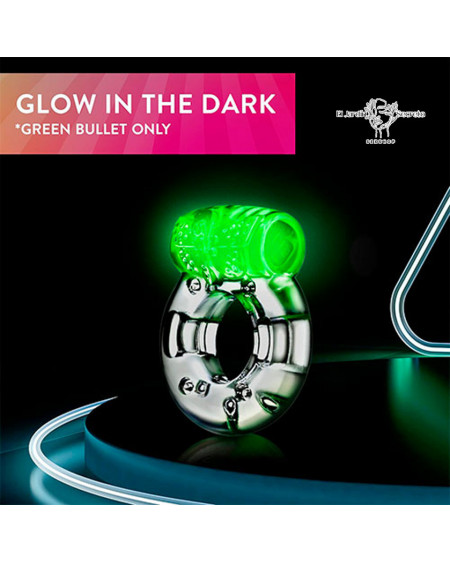 Anillo Vibrador Para Pene con estimulador Clítoris Arouser Vibrating C-Ring Green