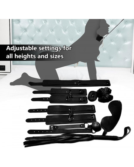 Kit BDSM 7 Piezas ⛓️ Set Bondage Ataduras Parejas México