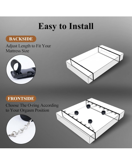 Kit Bondage 2 en 1 ⛓️ Ataduras de Cama y BDSM México