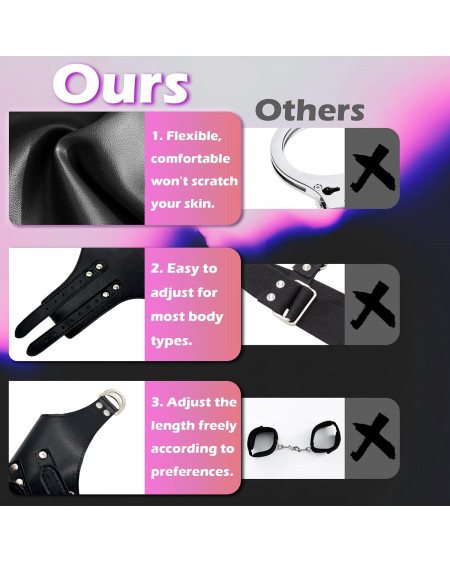 Puños de Bondage Premium 🔥 Set de Restricción para Parejas