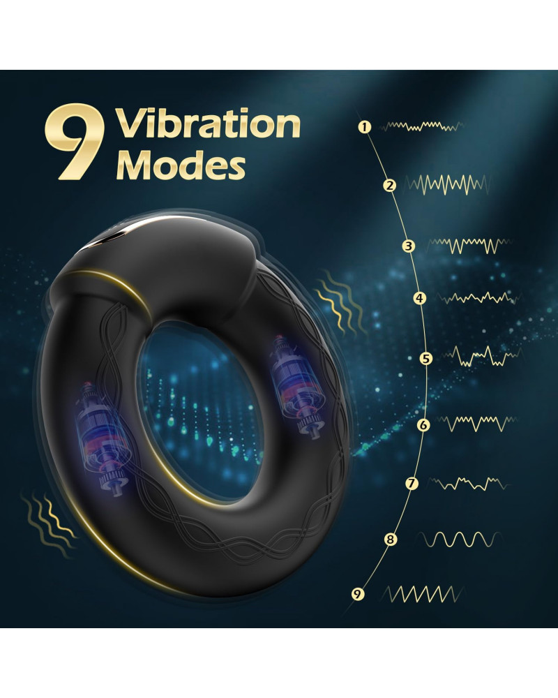 Anillo Vibrador Masculino Luxonia con App y Función de Calor