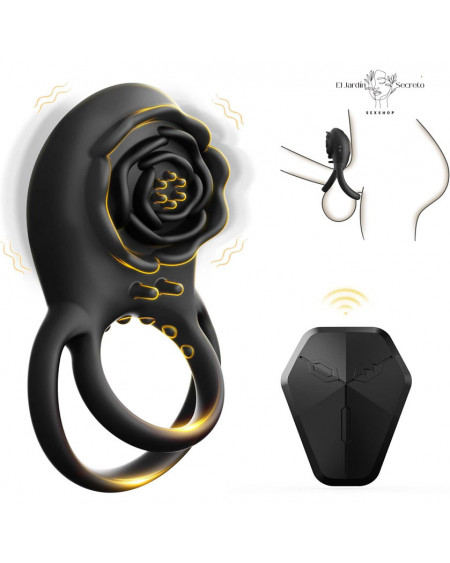 Anillo de Pene Vibrador Clítoris para Parejas 8 Modos de Placer