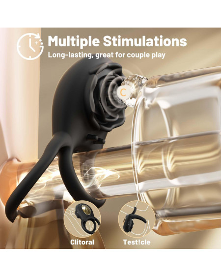 Anillo de Pene con Vibrador Clítoris ¡Erección Máxima! ENVIO GRATIS