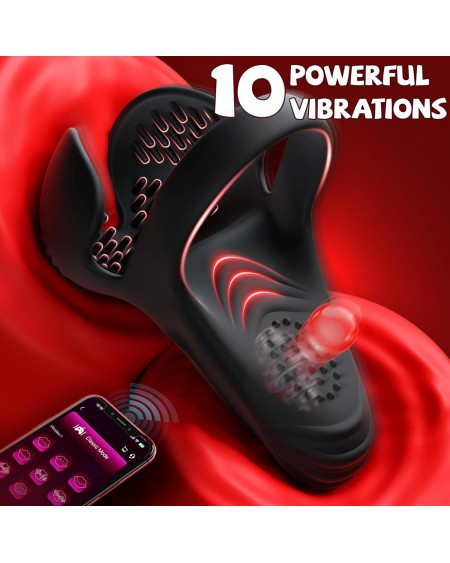 🔥 Anillo Vibrador Pene App Control Pene y Testículos
