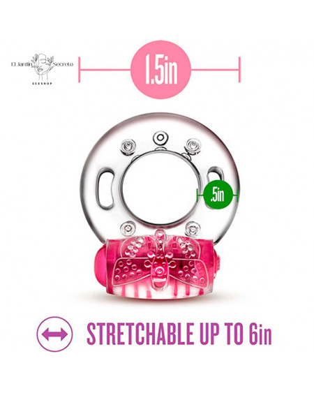 Anillo Vibrador Para Pene con estimulador Clítoris Arouser Vibrating C-Ring Pink Blush