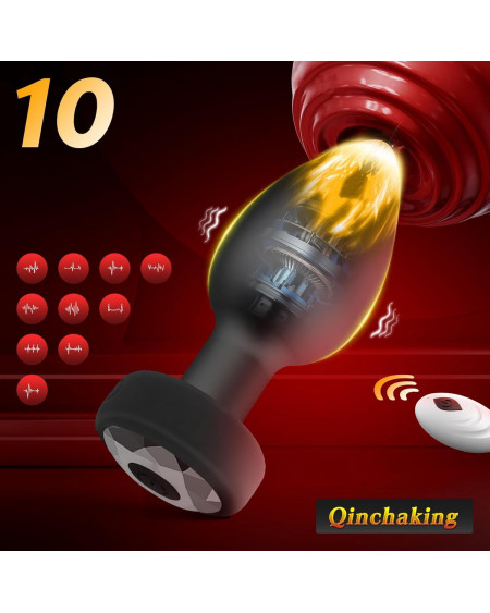 🍑 Plug Anal Vibrador con Control Remoto | Envío Discreto México