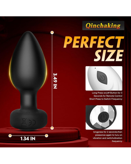 🍑 Plug Anal Vibrador con Control Remoto | Envío Discreto México