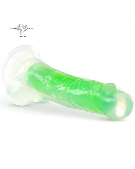 Dildo 20cm Fluorescente Realista verde Glow in the Dark Paradise Blush