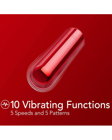Mini Bala Vibrador Estimulador de clítoris Kool Vibes Rojo