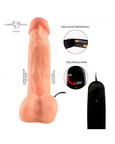 Vibrador 17cm Realista con Base de Succión Vibrador Punto G