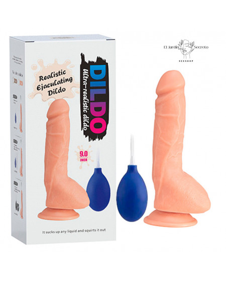 Dildo 23cm Realista con Eyaculacion X Men Realistic Ejaculating Dildo