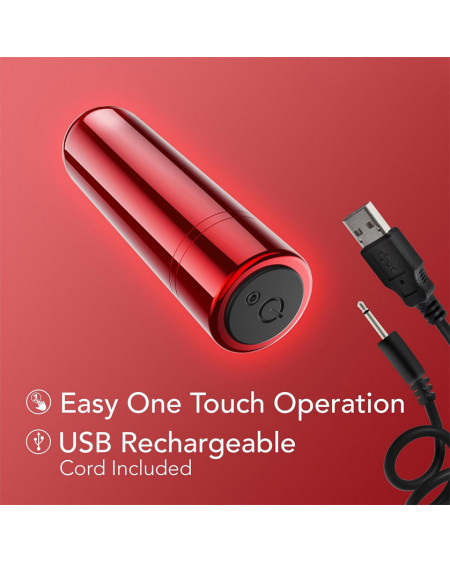 Mini Bala Vibrador Estimulador de clítoris Kool Vibes Rojo