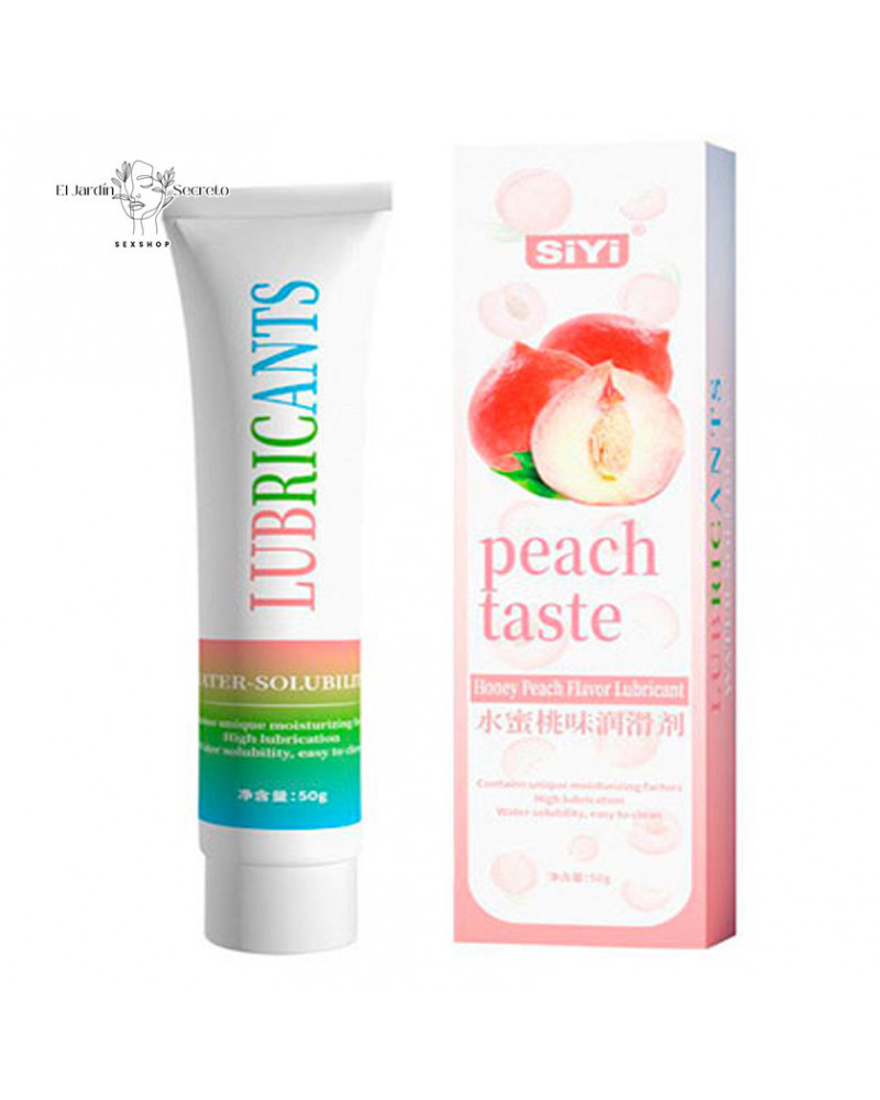 Lubricante Base Agua Sabor Durazno Lub Taste of Peach Siyi
