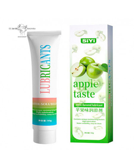 Lubricante Base Agua Sabor Manzana Lub Taste of Apple Siyi