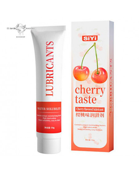 Lubricante Base Agua Sabor Cereza Lub Taste of Cherry Siyi