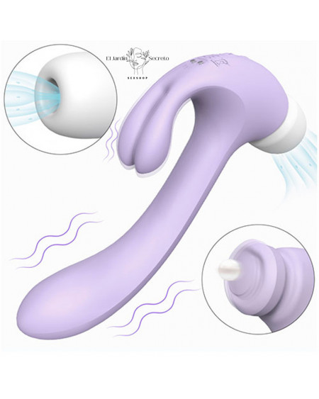 Vibrador Succionador de clítoris y Punto G Hammer Rabbit