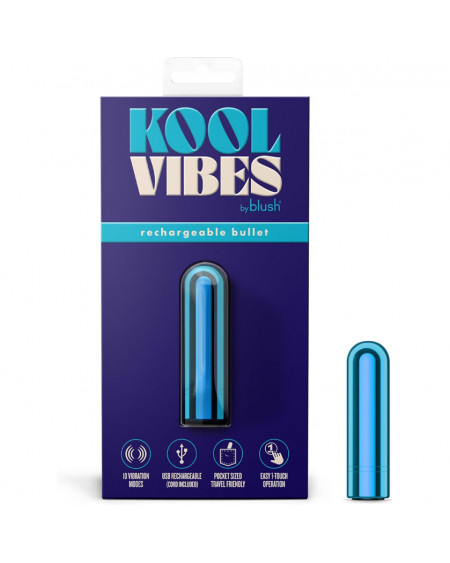 Mini Bala Vibrador Estimulador de clítoris Kool Vibes Blueberry