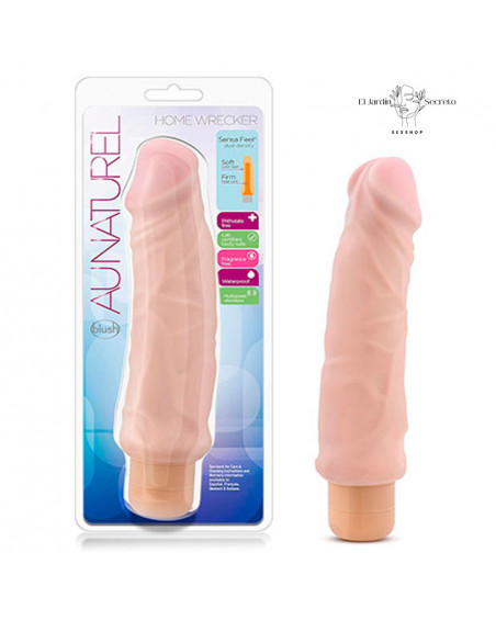 Vibrador 24cm Realista Vibrador Home Wrecker Beige Blush