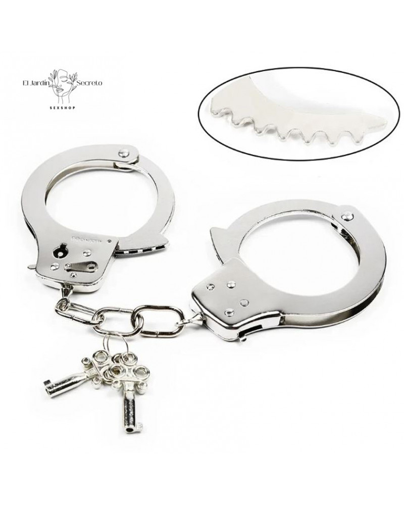 Esposas de Metal con Juego de Llaves Juegos de restricción BDSM