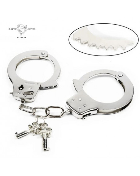 Esposas de Metal con Juego de Llaves Juegos de restricción BDSM