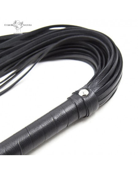 Látigo de tiras Negro de 40 cm Juegos Sometimiento BDSM