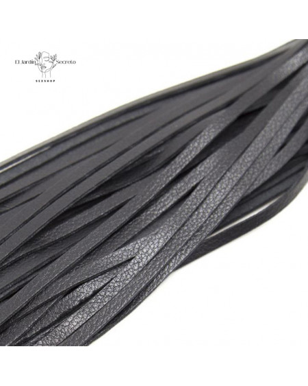 Látigo de tiras Negro de 40 cm Juegos Sometimiento BDSM