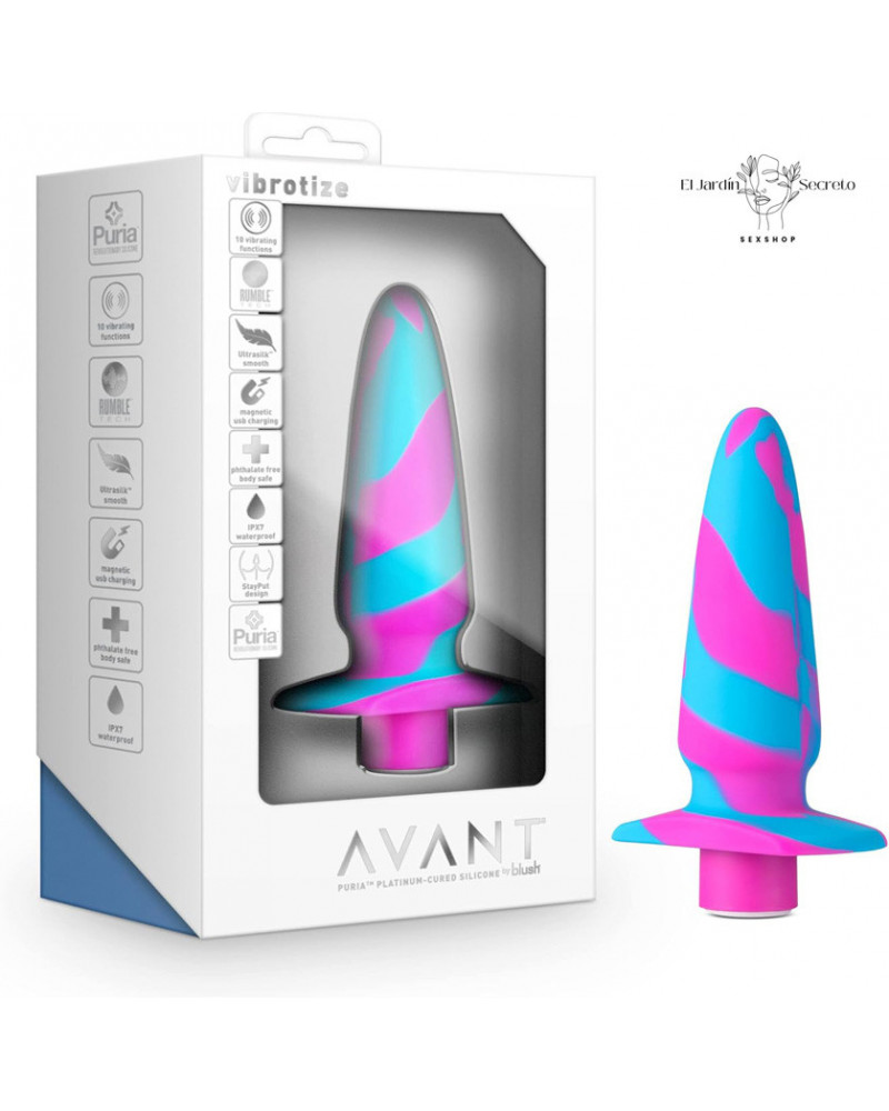 Plug Anal con Vibración 12cm Vibrotize Fuchsia Blush Novelties