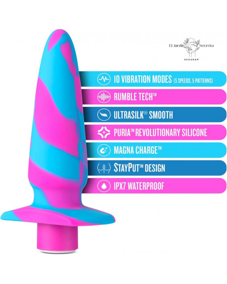 Plug Anal con Vibración 12cm Vibrotize Fuchsia Blush Novelties