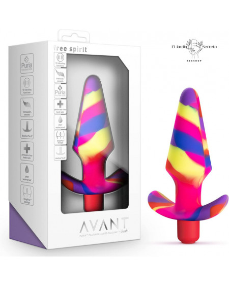 Plug Anal con Vibración 12cm Free Spirit Scarlet Blush Novelties