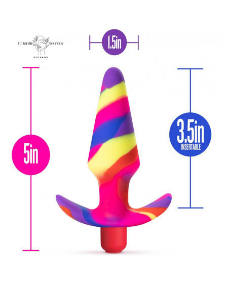 Plug Anal con Vibración 12cm Free Spirit Scarlet Blush Novelties