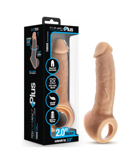 Funda y Extensión para tu pene con anillo 22cm Thrive Extends Blush