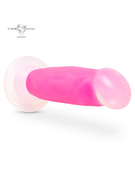 Dildo 20cm Brilla en la Oscuridad Marquee Silicone Dual Density Neon Pink Blush