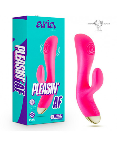 Vibrador 20cm Conejo para Punto g y clítoris Arousin AF Fucsia Blush