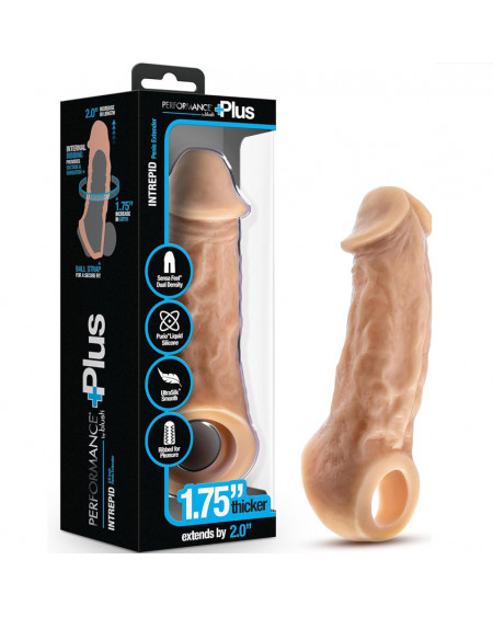 Funda y Extensión Intrepid Extends para tu pene con anillo 25cm Blush