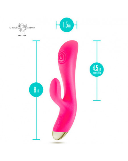 Vibrador 20cm Conejo para Punto g y clítoris Arousin AF Fucsia Blush
