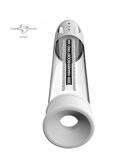 Bomba de Succión eléctrica para pene Max Boost Pro Flow White Pipedream
