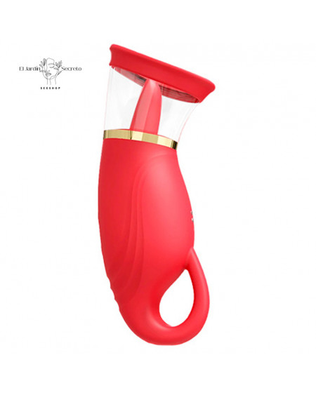 Lengua Vibrador y succionador para clítoris Monica Licking Vibrator Pink Sex Toys