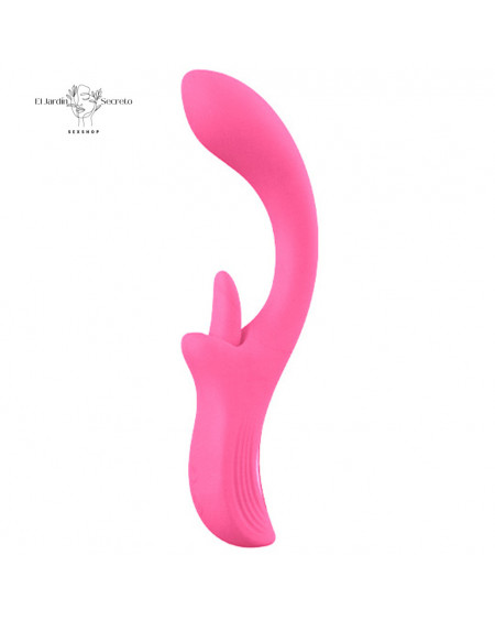 Vibrador Punto g y Lengua para Clítoris Nora G Spot Vibrator Pink Sex Toys