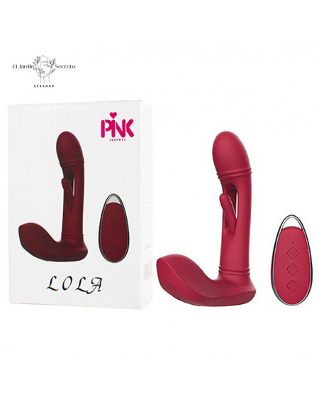 Vibrador 15cm Punto G y Clítoris Lola Pink Sex Toys