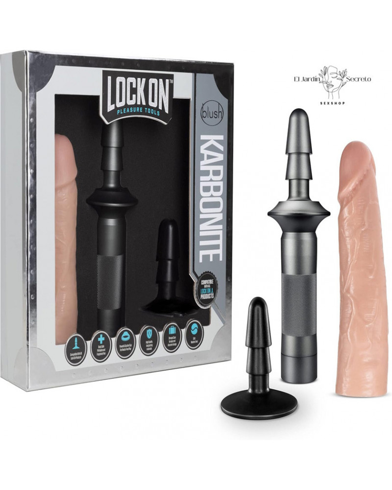 Dildo Consolador 20cm con mago de Aluminio Karbonite Vanilla Blush Novelties