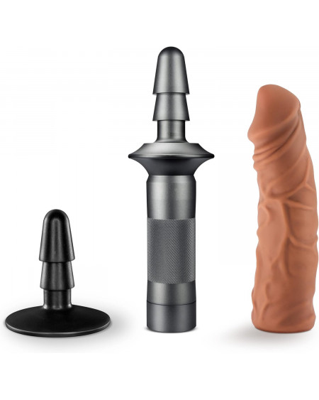 Dildo Consolador 20cm con mago de Aluminio Karbonite Mocha Blush Novelties