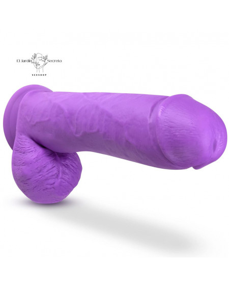 Dildo Consolador 29cm Silicon Dual Density Cock with Balls Purple Blush