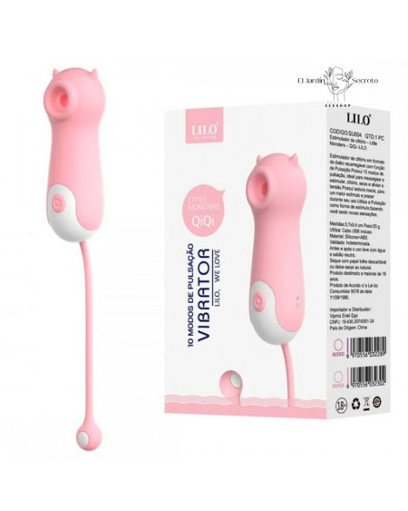 Succionador de Clítoris y Vibrador 20cm QiQi Lilo