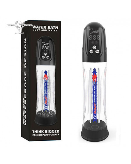 Bomba de Succión pene agua LCD Think Bigger Bath Pump Rechargeable