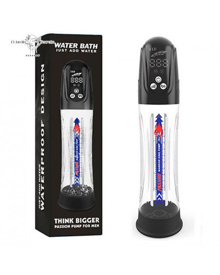 Bomba de Succión pene agua LCD Think Bigger Bath Pump Rechargeable